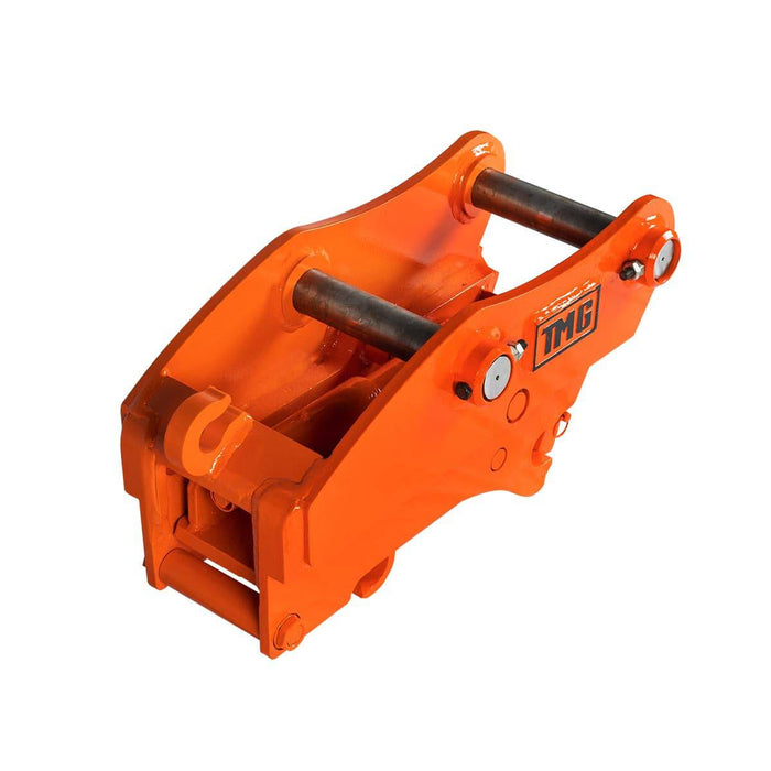 TMG Industrial Quick Coupler for Excavator, 1-¾” Pin Diameter, 10-¼”-12-½” Pin Spread, Built-In Lifting Point (3300 Lb Rating), TMG-EQC45 - TMG Industrial