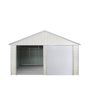 TMG Industrial 25' x 33' Double Garage Metal Barn Shed with Side Entry —  TMG Industrial USA