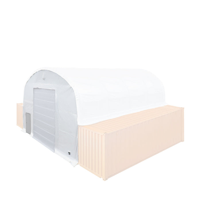 TMG Industrial Front End Wall Kit, Compatible with TMG-DT3020C and DT3040C container shelters installed with the standard height containers (8’6”), TMG-DT30FW8V