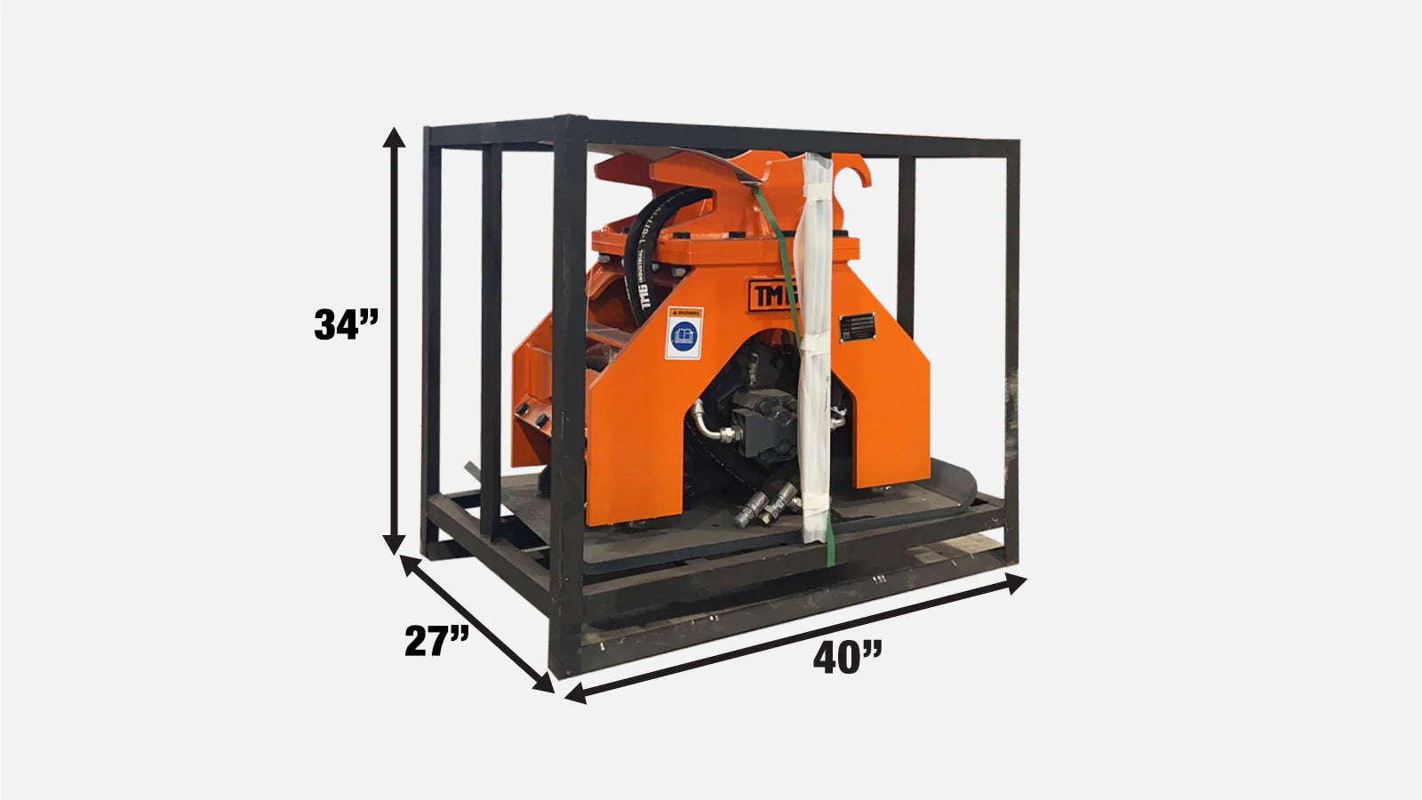 TMG Industrial 11,000-lb Hydraulic Plate Compactor, 4-7 Ton Excavator Weight, 39” Compact Capacity, TMG-ECP41-shipping-info-image