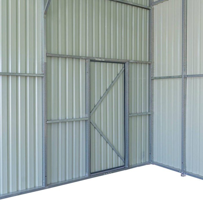 TMG Industrial 30’ x 40’ Metal Garage Shed with 11' High Double Front Doors, 17’ Peak Height, Side Entry Door, 1260 Sq-Ft Floor Space, TMG-MS3040 - TMG Industrial