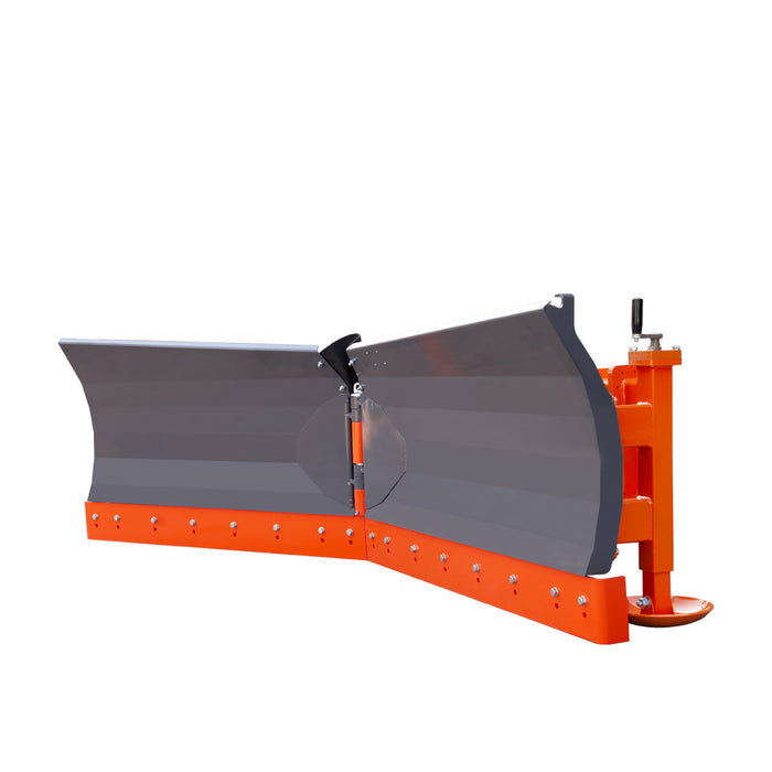 TMG Industrial 8-½’ U/V Angle Blade Snowplow, Metal Edges, 6 Positions, Accumulator & Solenoid Valve, Quick-Change Lugging, 40-90 HP Tractors, TMG-SP08X