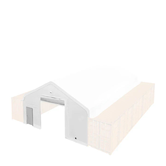 TMG Industrial Front End Wall Kit, Compatible with TMG-ST3040C series container shelters installed with the standard height containers (8’6”), TMG-ST30FW8CV