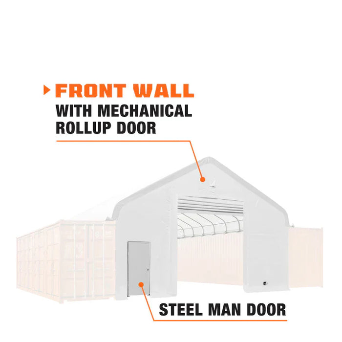 TMG Industrial Front End Wall Kit, Compatible with TMG-ST3040C series container shelters installed with the standard height containers (8’6”), TMG-ST30FW8CV