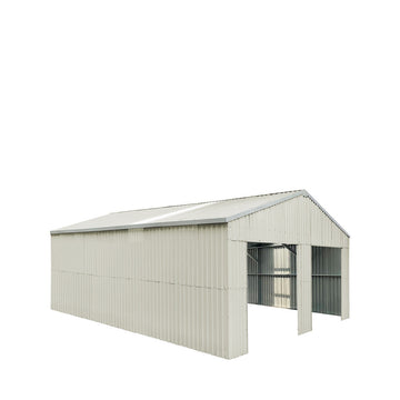 TMG Industrial 25' x 33' Double Garage Metal Barn Shed with Side Entry —  TMG Industrial USA