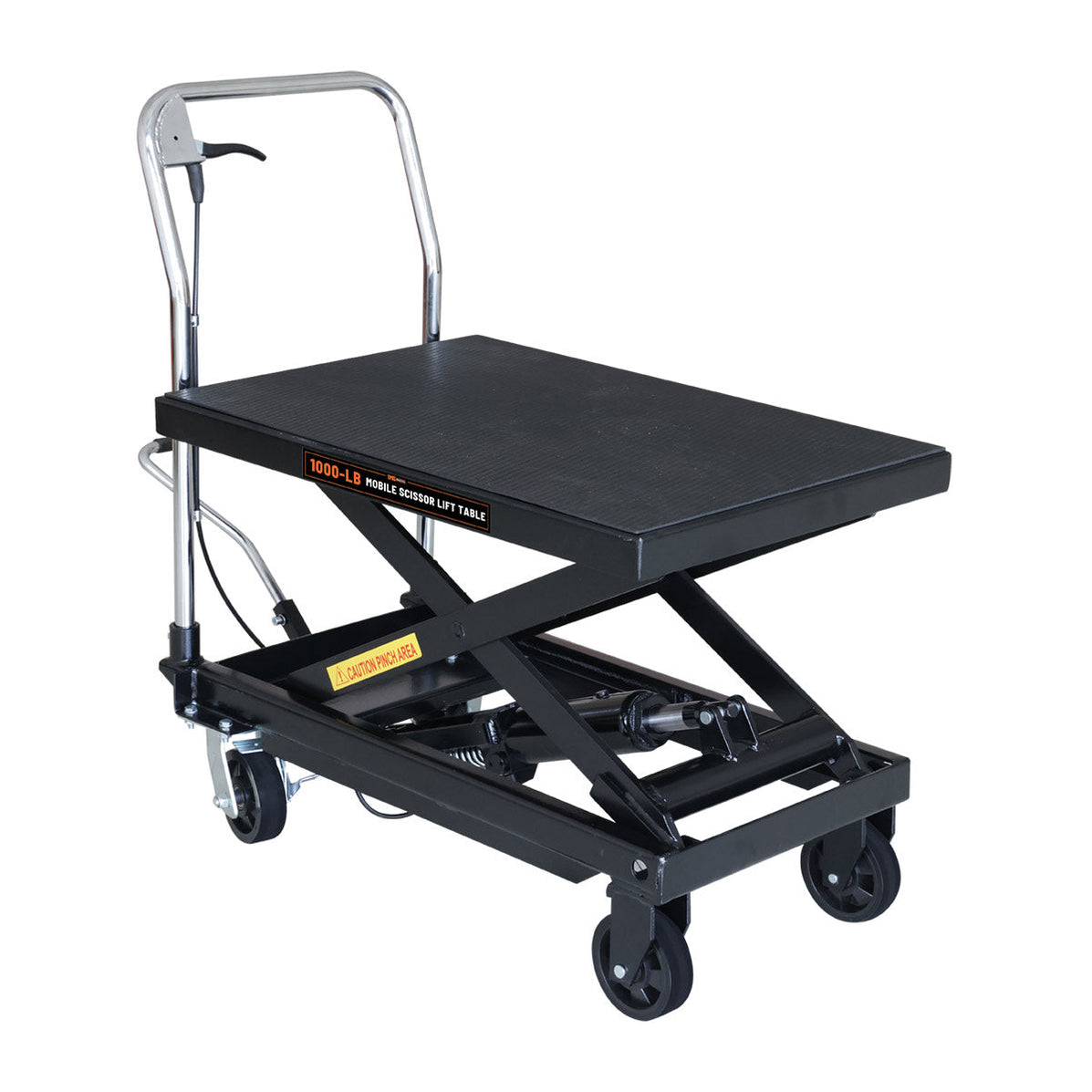 Tmg Industrial 1100 Lb Mobile Scissor Lift Table 34” Lifting Height