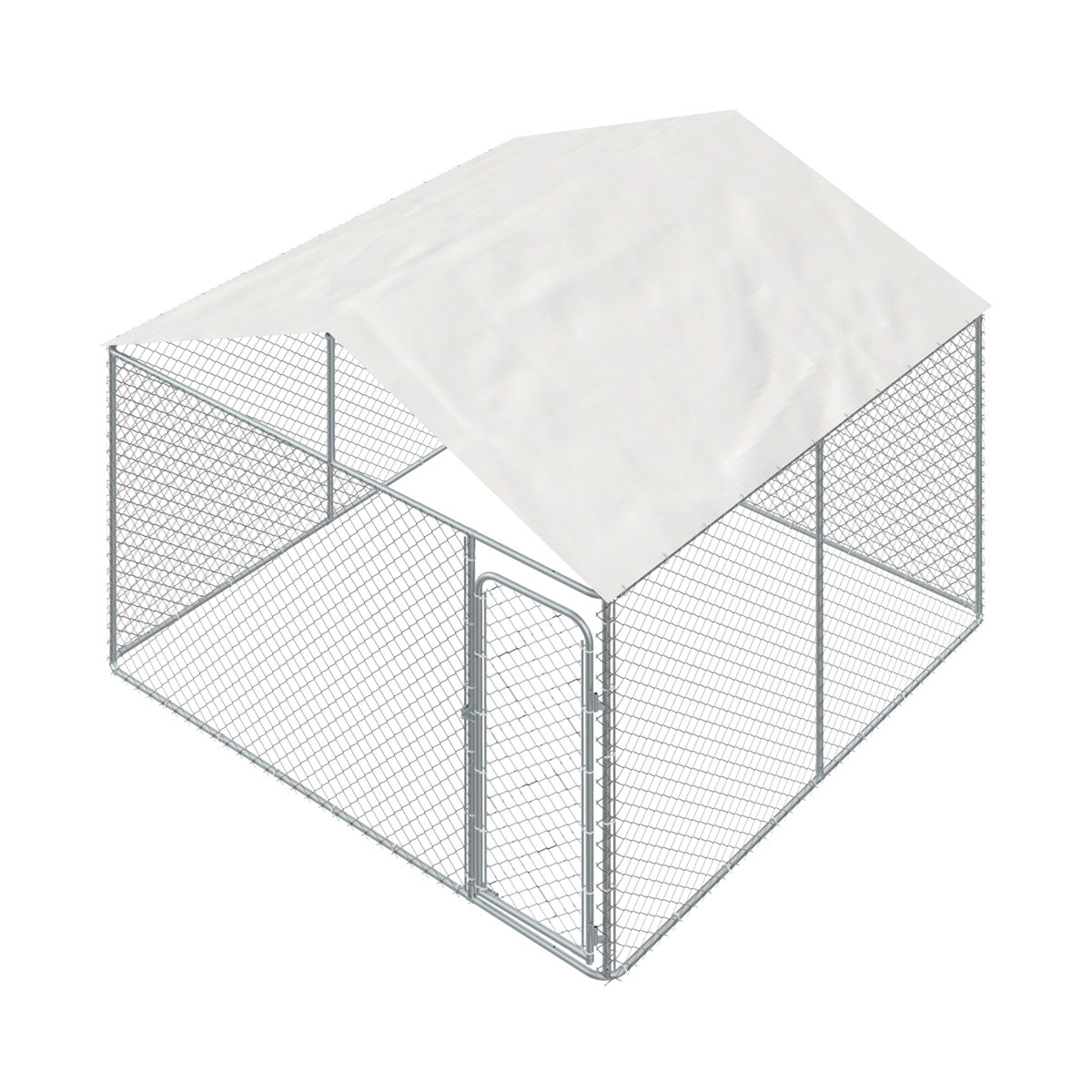 Tarp for best sale 10x10 dog kennel