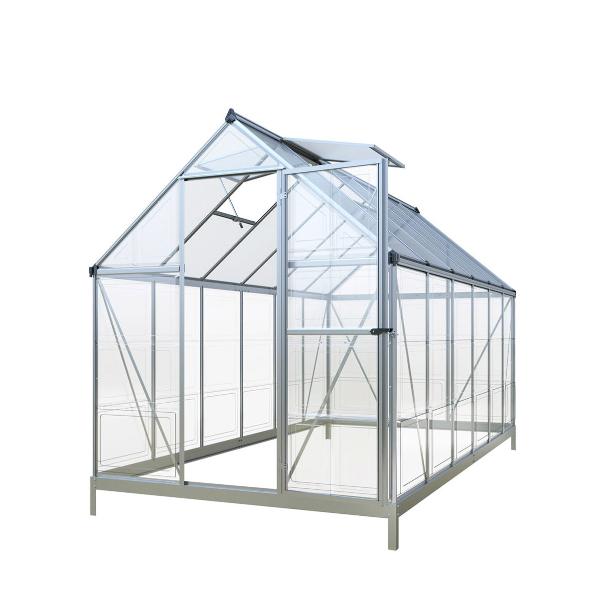 TMG Industrial 6’ x 12’ Crystal Clear Greenhouse