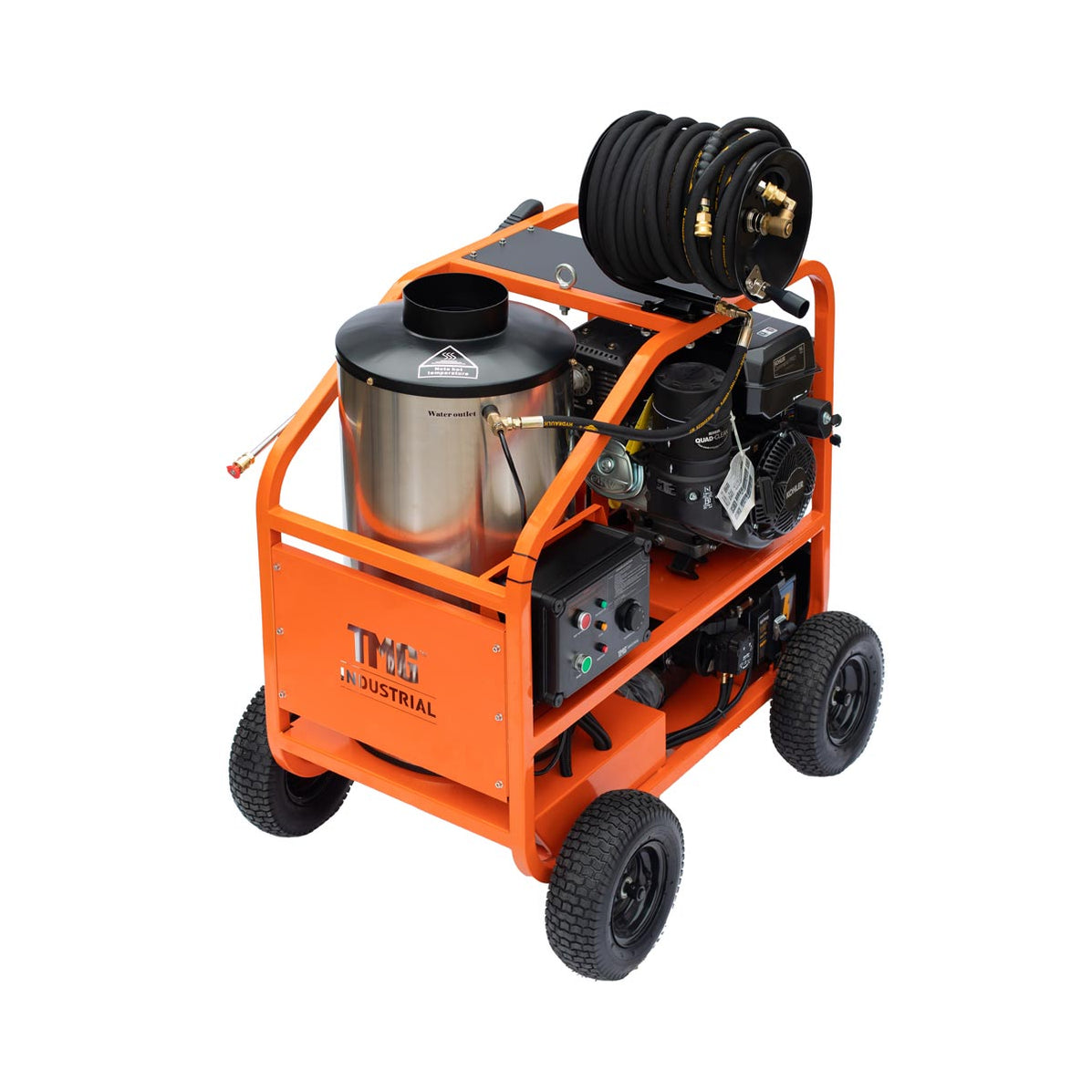 Tmg Industrial 4000 Psi Hot Water Pressure Washer With 85’ Hose Reel 