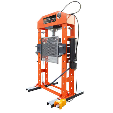 12 Ton Hydraulic Shop Floor Press, HD H-Frame Steel Construction, Shop  Equipment