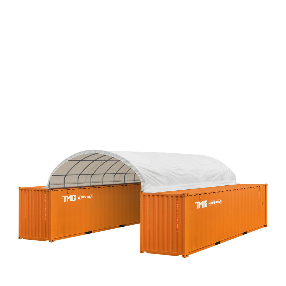 TMG Industrial 20' x 40' PVC Fabric Container Shelter, Fire Retardant, —  TMG Industrial USA