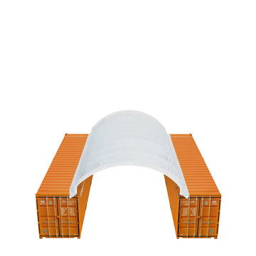 20x40x6.5 Heavy Duty 15oz PVC Container Shelter, Container Shelter